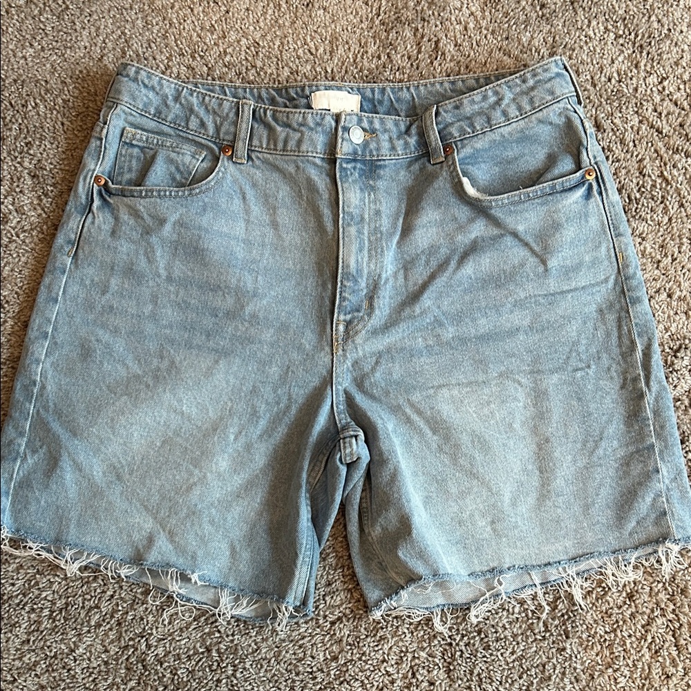 H&M Classic Light Blue Denim Cutoff Shorts - Women